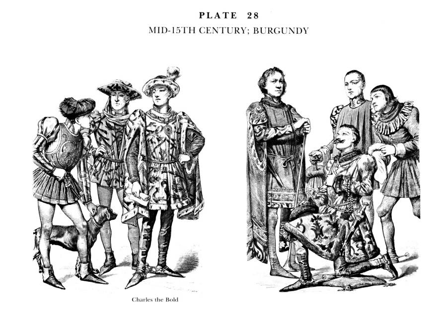 Planche 28a Milieu XVe Siecle - Bourgogne - Mid-15Th Century - Burgundy.jpg